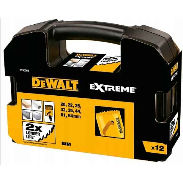 Dewalt Korunkový Vrták 12dílná Bimetalová Univerzální DT90360-QZ