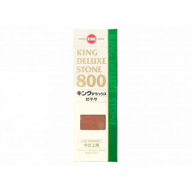 Japonský syntetický kámen King Deluxe, granulace 800 pro uhlíkové oceli