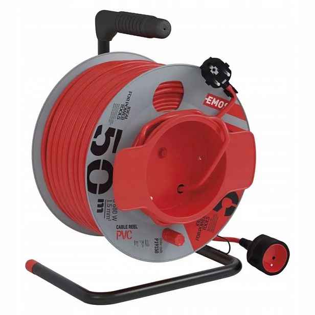 Prodlužovací Kabel rolovací 1 zásuvka 3x1,5 50m Emos 1908015001