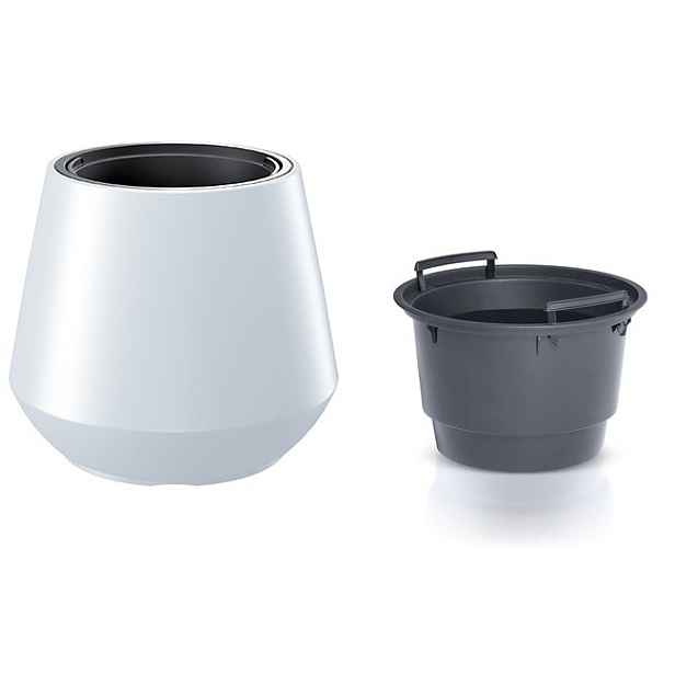 Prosperplast Květináč s vkladem HERO bílý 39,5cm