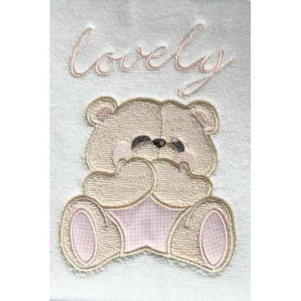 Dětská dárková sada ručník a osuška LOVELY, 2 ks Růžová