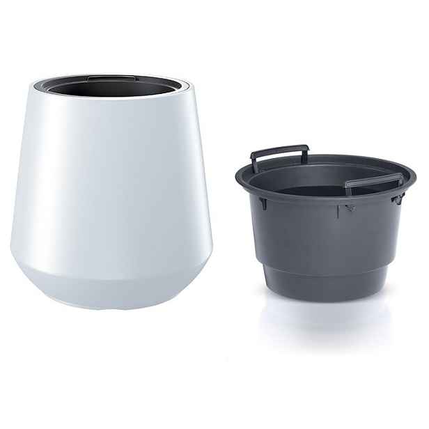 Prosperplast Květináč s vkladem HERO bílý 43,9cm