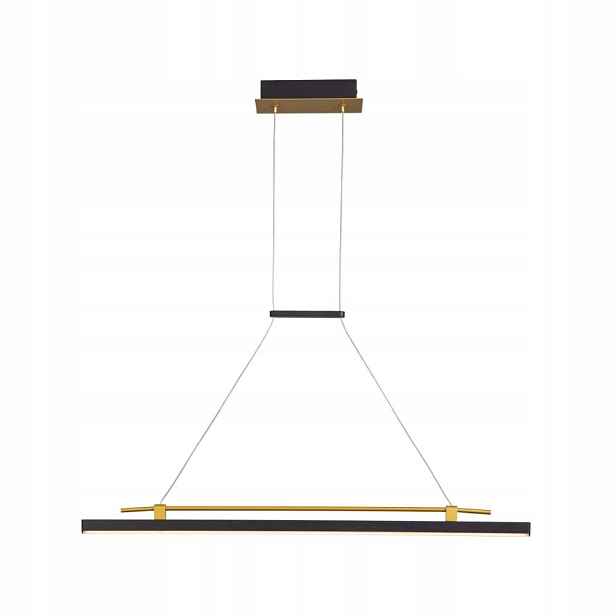 Závěsná Led lampa Zwis Lustr Merlot Černá 16W Nastavitelná Italux
