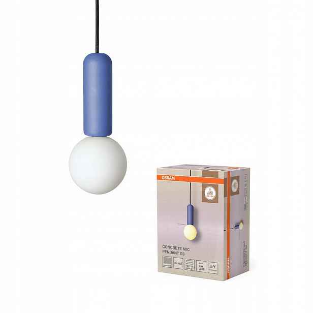 Závěsná stropní lampa G9 Dekorativní modrý dekor Osram