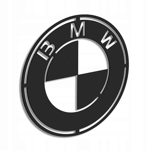 Dřevěný 3D obraz Logo Bmw Nástěnná Dekorace Dárek