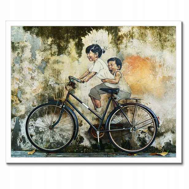 Plakáty v rámu 50x40 Banksy Dětské kolo