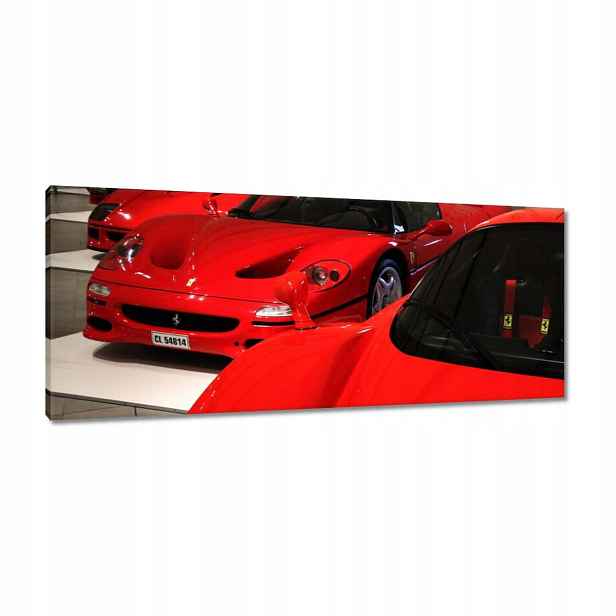 Obrazy 100x40 Červené Ferrari