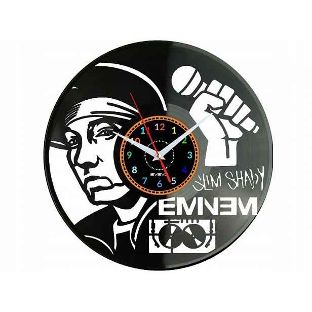 HipHop Dárek Originální dekorace do domu, hodiny z vinylové desky