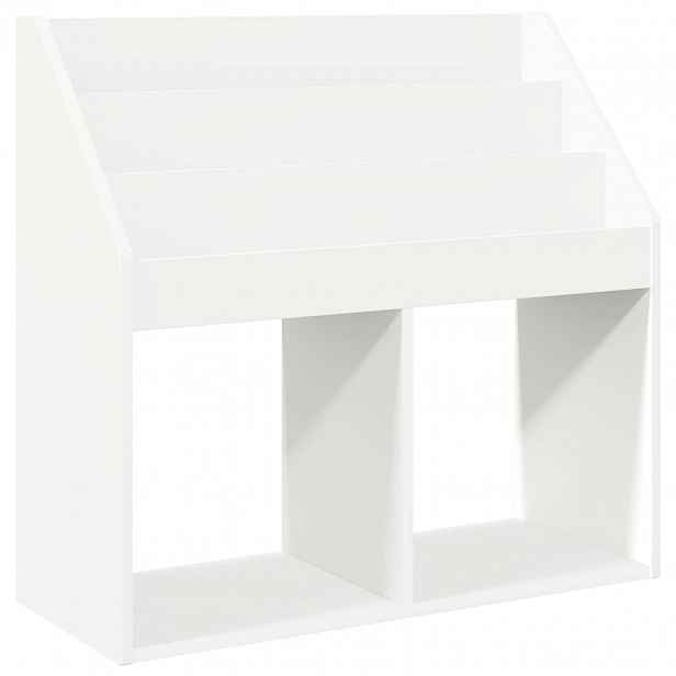 vidaXL Dětský regál Bílá 72,5 x 29,5 x 69 cm Kompozitní dřevo