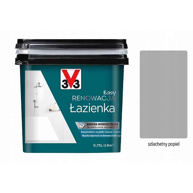 V33 Barva renovace Koupelna a dlaždice 0,75L Ušlechtilý popel satén