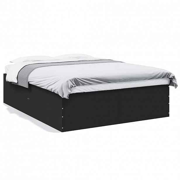 vidaXL Rám postele černý 150 x 200 cm kompozitní dřevo