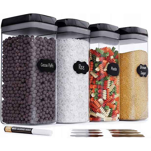 Chef's Path 4x Nádoby na potraviny 3,2L velké dózy na potraviny dárek