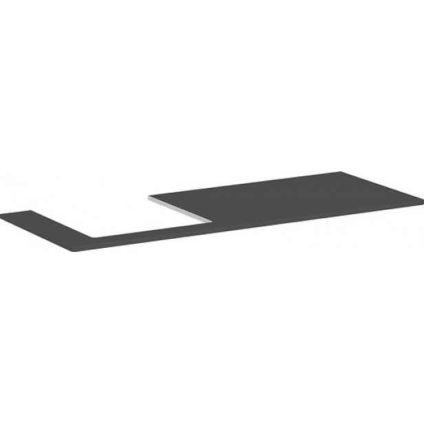 Deska pod umyvadlo Hansgrohe Xelu Q 136x1,6x55 cm šedá matná 54097910
