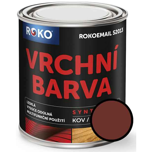 Email vrchní Rokoemail S2013 červenohnědá, 3 l