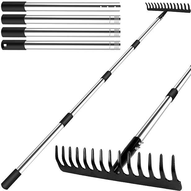 Hrábě 14 Zubů 153 CM Do Země Trávy Listí