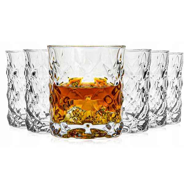 Křišťálové sklenice na whisky Bohemia Illusion 300 ml 6 Ks.