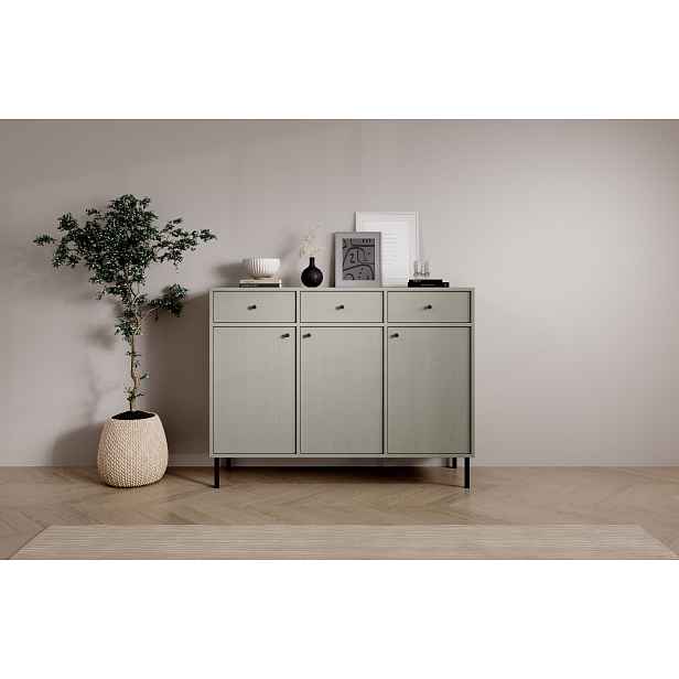 Minimalistická komoda DENRA - zelená