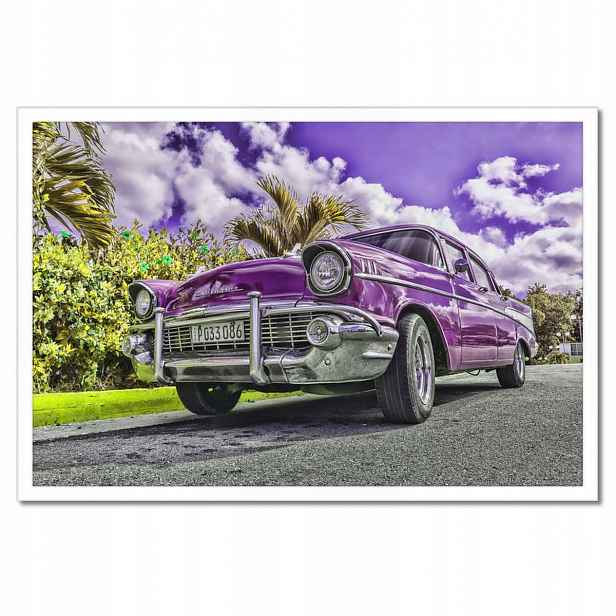 Plakáty v rámu 60x40 Fialový Chevrolet