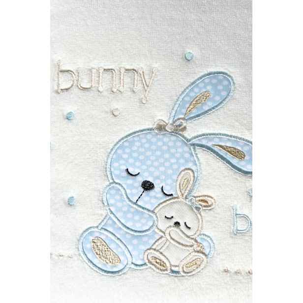 Dětská dárková sada ručník a osuška BUNNY, 2 ks Modrá