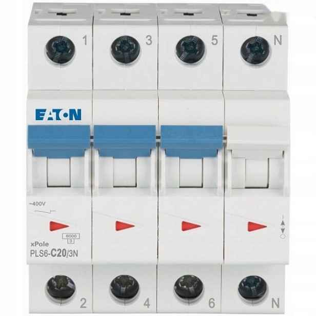 Nadproudový spínač 3P+N C 20 A 6 kA 400 V 243019