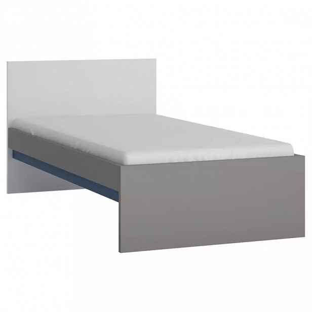 Postel Laser LASZ01B 90 šedá platina/černá perla/bílý alpský/modrá