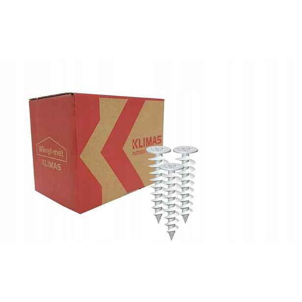 Wkręt-met Plastový spirálový šroub Wk-ds 50 mm – 12 Ks