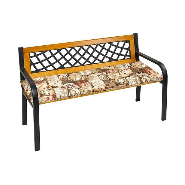 Bellatex Sedák na lavici prošívaný Káva, 40 x 120 cm