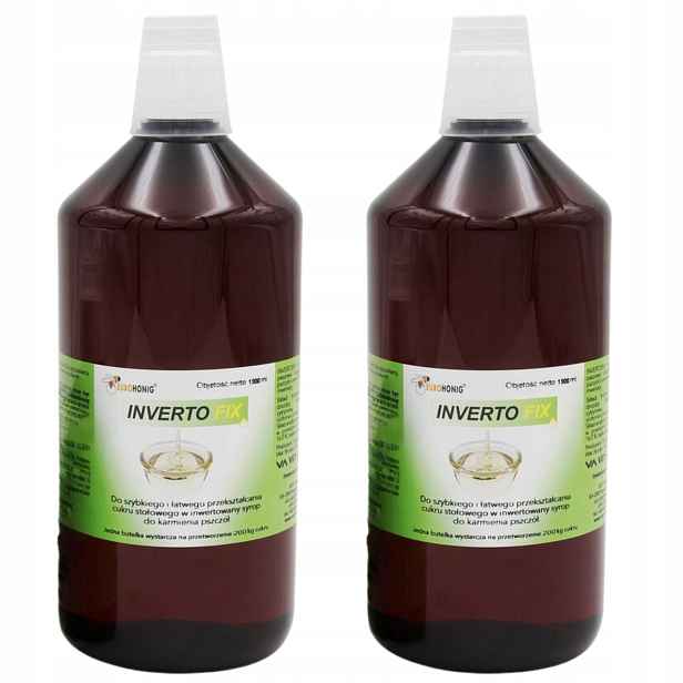 Invertofix 2 x 1L pro výrobu invertního sirupu enzymy Na 400 Kg Cukru