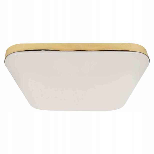 Stropní Svítidlo zlatý, čtvercový, 33 cm, neutrální světlo Eko-light