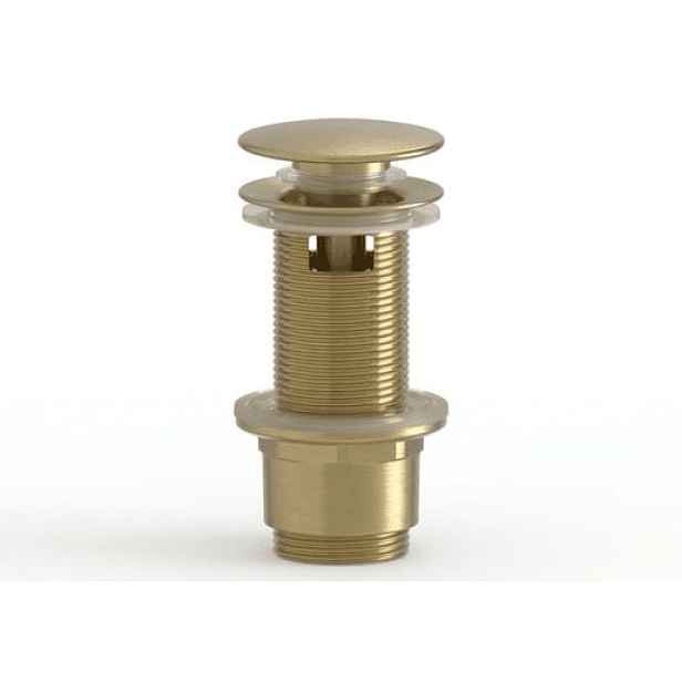 Výpusť k umyvadlu 5/4 SAT Aurum 7,2 cm, zlatá matná, plast SATAUCCXBG
