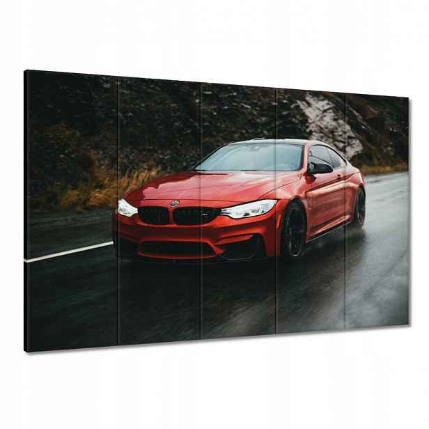 Obrazy 100x70 Červené Bmw Auto