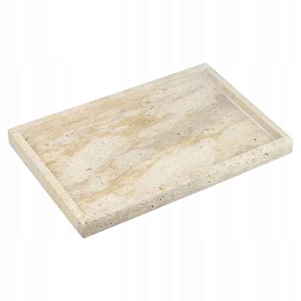 Dekorativní podnos Obdélníkový Přírodní Kámen Elegantní jako Dárek 30x20 cm