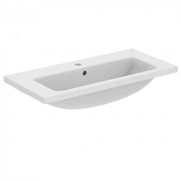 Ideal Standard i.Life S - Umyvadlo nábytkové 81x39x18 cm, s přepadem, otvor pro baterii, bílá T458901