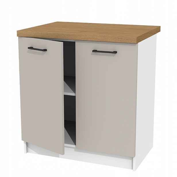 Dolní kuchyňská skříňka Kašmír 80 cm pro sestavy s deskou Dub Kamenný