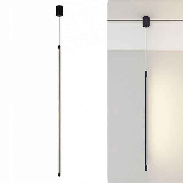 Vertikální Led Nástěnná Lampa Závěsná, Černý Sloupek, Moderní Toolight