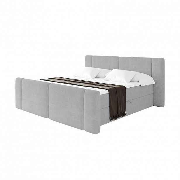 ALTDECOR POSTEL boxspring s matrací H4 - EVON Zanozek - 180x200 cm Šedá