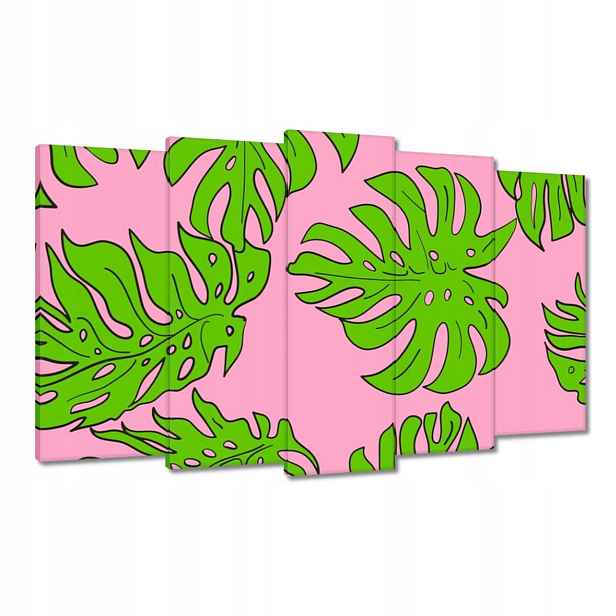 Obrazy 100x60 Monstera Zelená Růže
