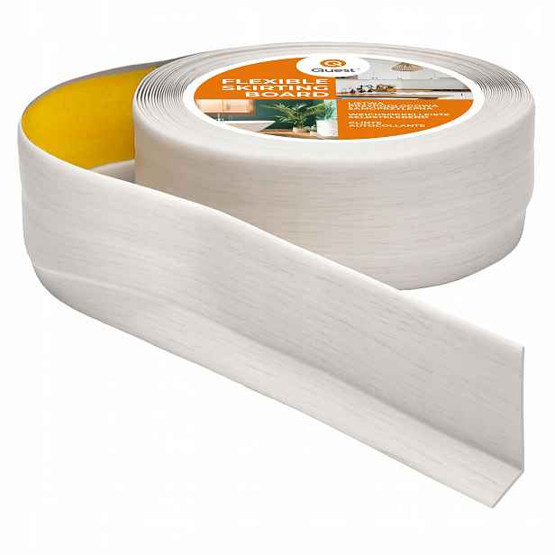 samolepicí soklová lišta Quest Pvc 50x20mm bříza 25m flexibilní