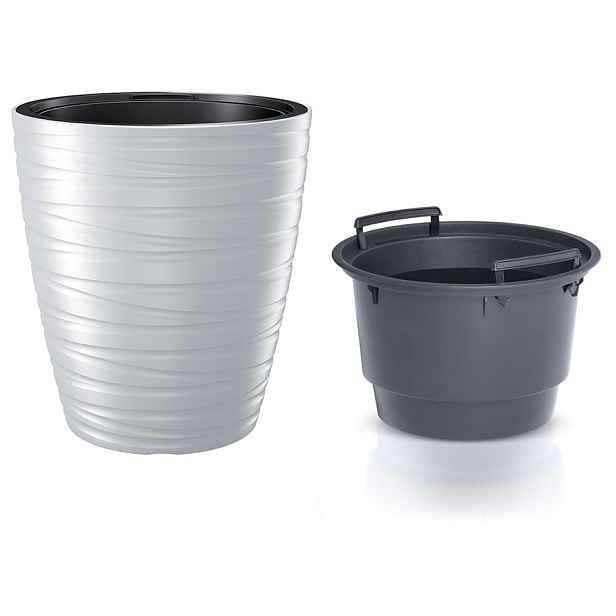 Prosperplast Květináč s vkladem MAXE bílý, varianta 47,5 cm