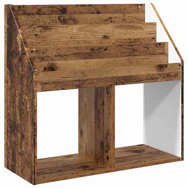 vidaXL Dětský regál Staré dřevo 72,5 x 29,5 x 69 cm Kompozitní dřevo