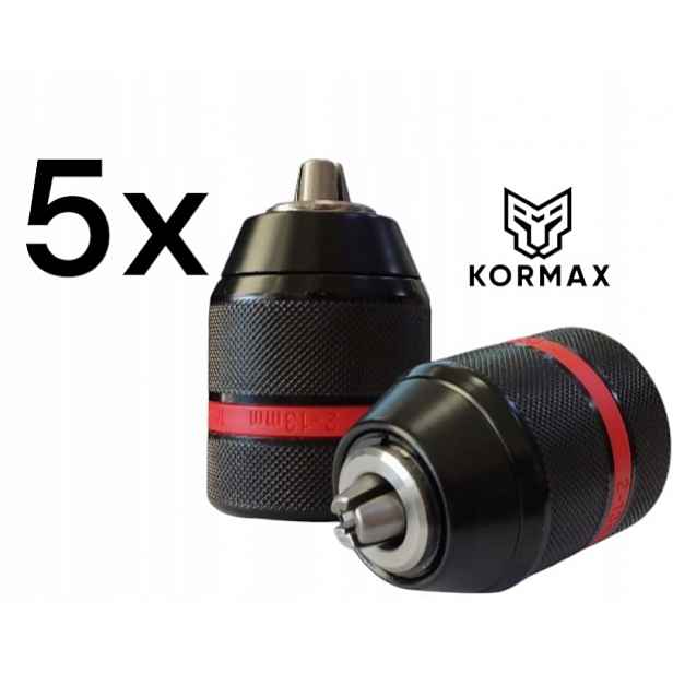 Vrtací úchyt 1/2" samosvorný Kovový 2-13 20UNF Kormax Set 5 Kusů
