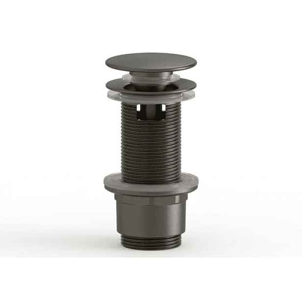 Výpusť k umyvadlu 5/4 SAT Aurum 7,2 cm, gun metal matná, plast SATAUCCXBGM