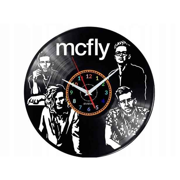 Mcfly Dárek Originální dekorace do domu Hodiny z vinylové desky
