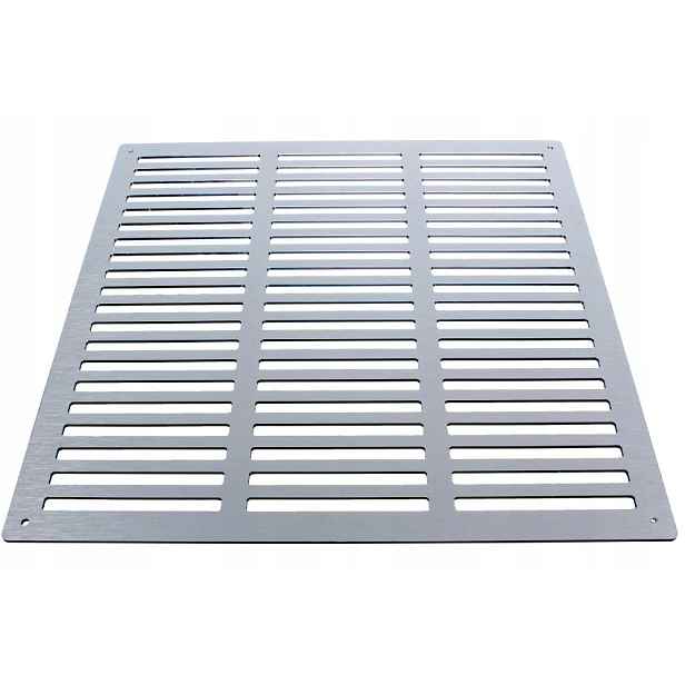 Ventilační Mřížka Povrchová hliníková Dibond 3 mm 400 x 400 mm stříbrná