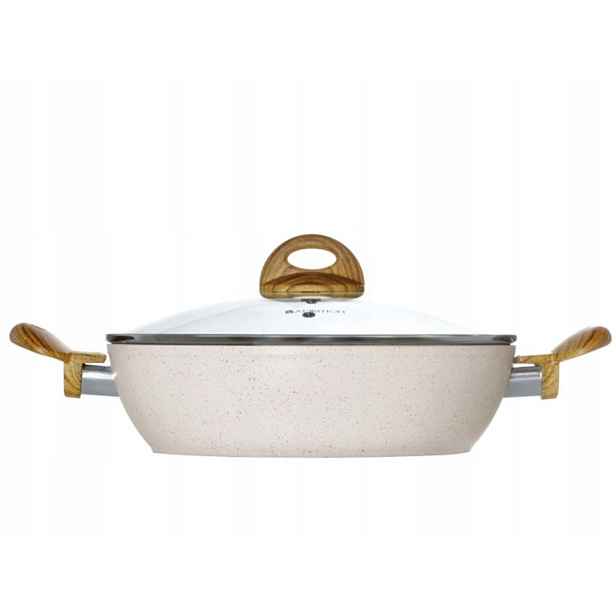 Hluboká pánev s poklicí 28 cm Ambition Nature 80037 3,8LNepřilnavá
