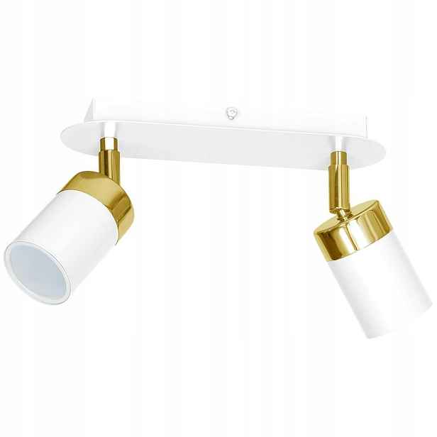 Lampa Stropní Svítidlo Spot Reflektor Zlatá Bílá Glamour