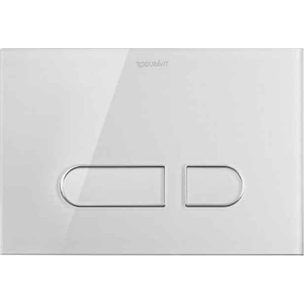 Ovládací tlačítko Duravit A1 sklo bílé WD5002012000