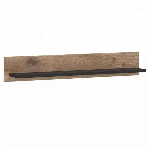 Polička Grano GRNP01 šedý vesmír/pvc dub viking