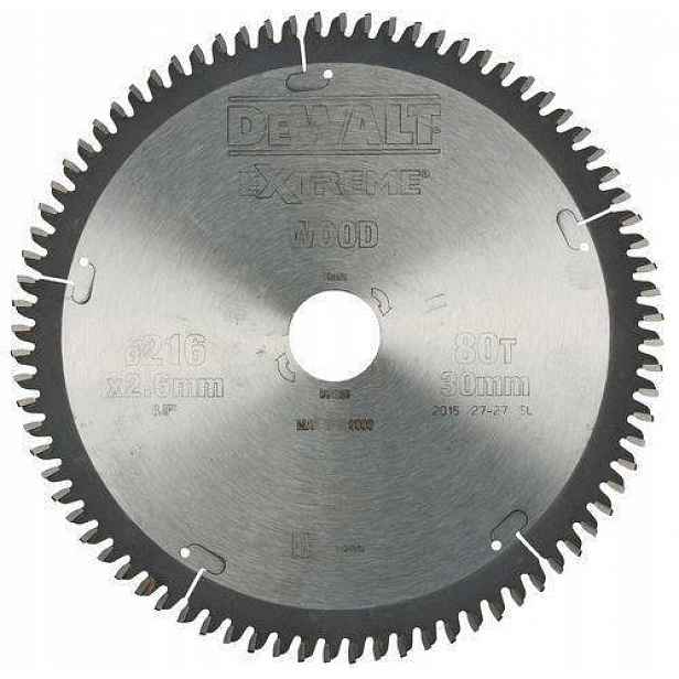 Kotoučová Pila Na Hliníkové Dřevo 216 mm 80Z DT4286-QZ Dewalt