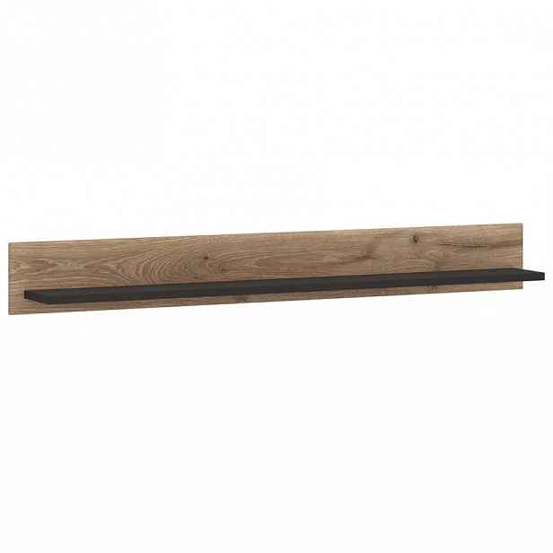 Polička Grano GRNP02 šedý vesmír/pvc dub viking